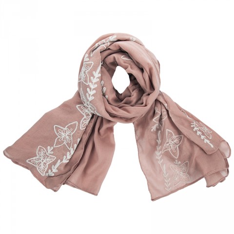 Felicia Embroidered Scarf