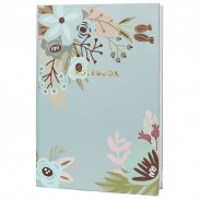 Green Floral Notebook