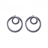 Double Circle Back to Front Earrings